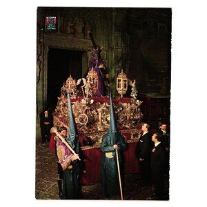 Vintage Semana Santa Postcard Sevilla Nuestro Padre Jesus Del Gran Poder Spain